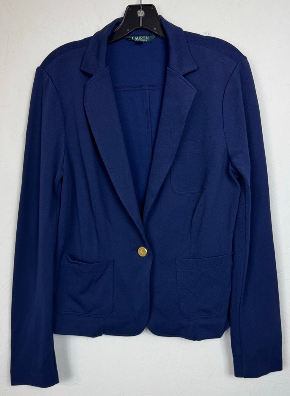 Ralph Lauren Blue Long Sleeve Dress Jacket Women's Large